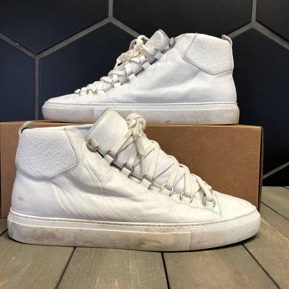 balenciaga arena high white